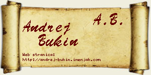 Andrej Bukin vizit kartica